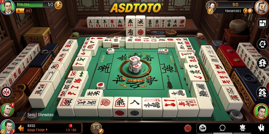 Screenshot ASDTOTO menampilkan gameplay Mahjong yang seru dan menantang.