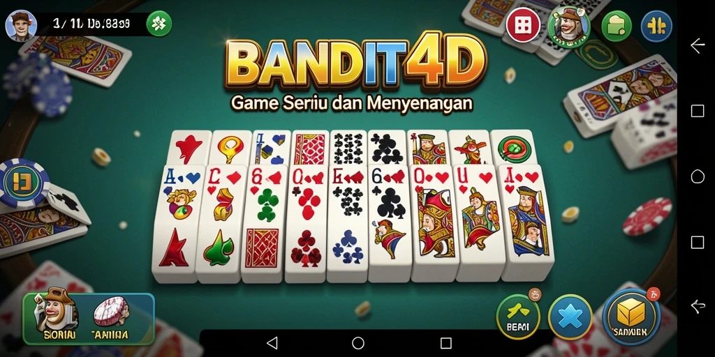 Tampilan gameplay seru dalam BANDIT4D yang menantang pemain.