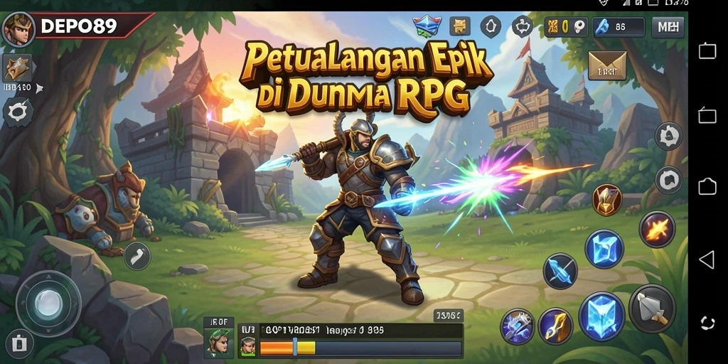 Screenshot DEPO89 menampilkan aksi seru dalam dunia RPG yang menawan.