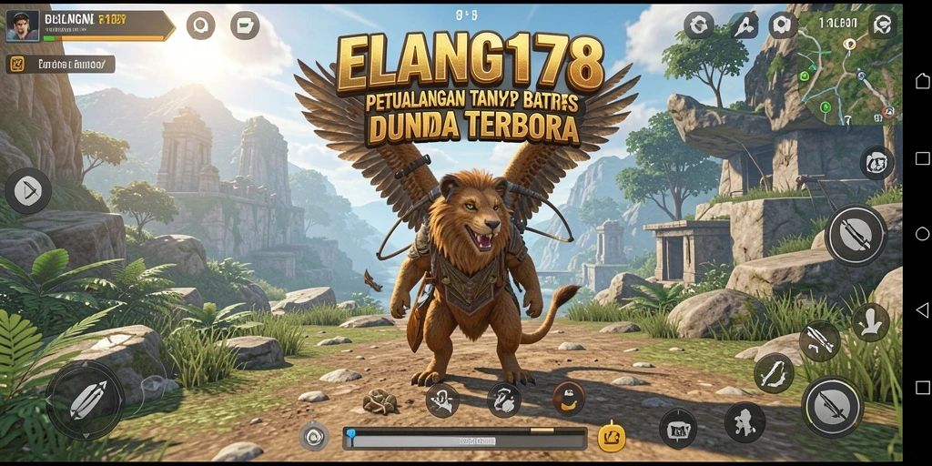 Screenshot gameplay ELANG178 menampilkan keindahan dunia terbuka.