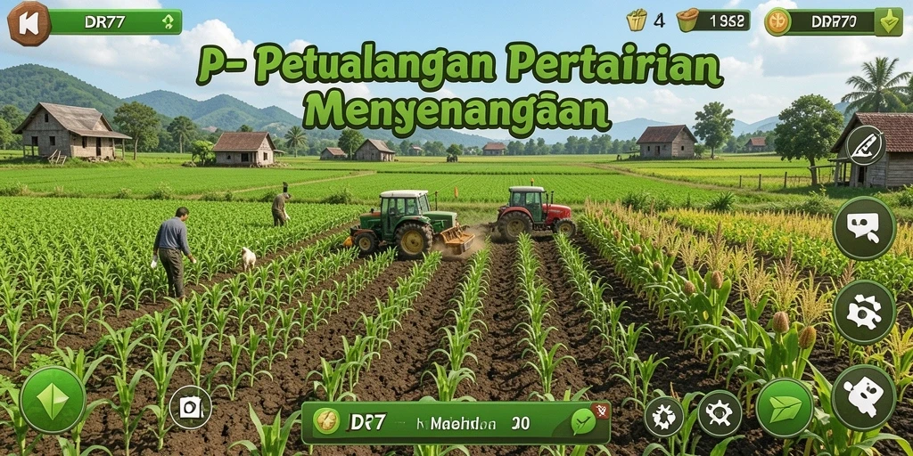 Gameplay IDR77 menunjukkan proses bertani yang seru dan interaktif.