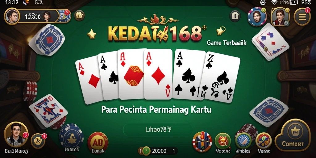 Screenshot gameplay KEDAI168 yang menampilkan aksi seru permainan Domino.