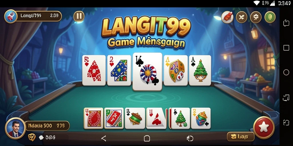 Gameplay seru di LANGIT99 dengan berbagai mode permainan Domino.