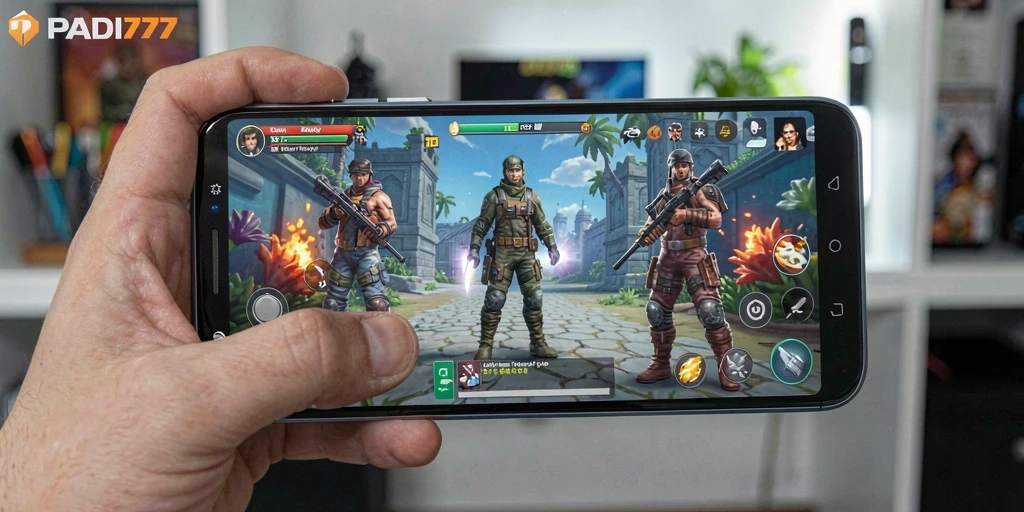 Screenshot utama PADI777 dengan tampilan antarmuka yang menarik.