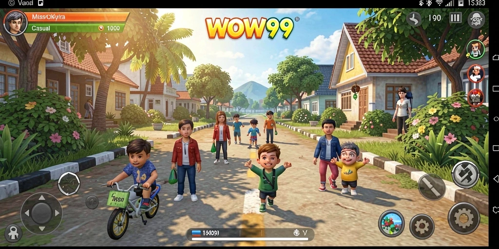 Gameplay WOW99, menampilkan keseruan dan tantangan dari permainan Casual.